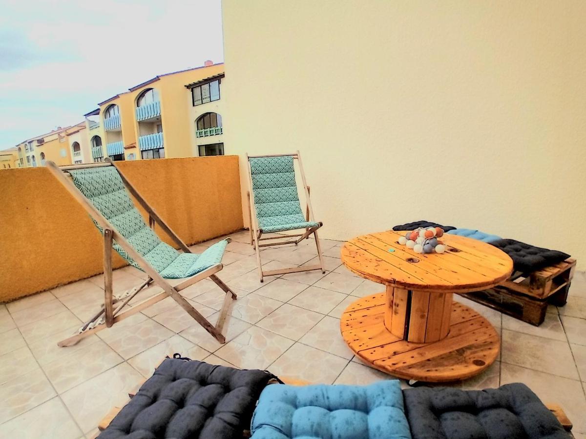 T3 Grande Terrasse Bord De Mer Le Barcarès Extérieur photo